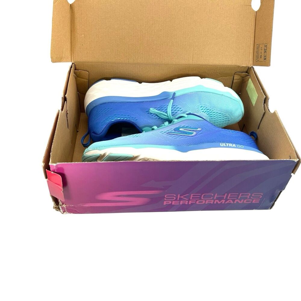 Skechers Max Cushioning Elite Destination Point Blue Women’s 10 w/ Box